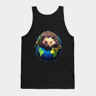 Hedgehog Earth Day Tank Top